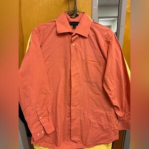 Zylos Men's Button Down Shirt - Rust